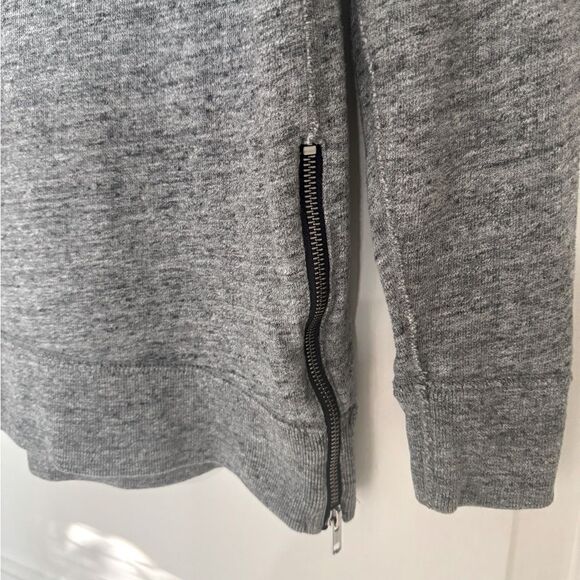 J. Crew Side Zip Tunic Sweatshirt in Heather Gray Size XS - Picture 8 of 9